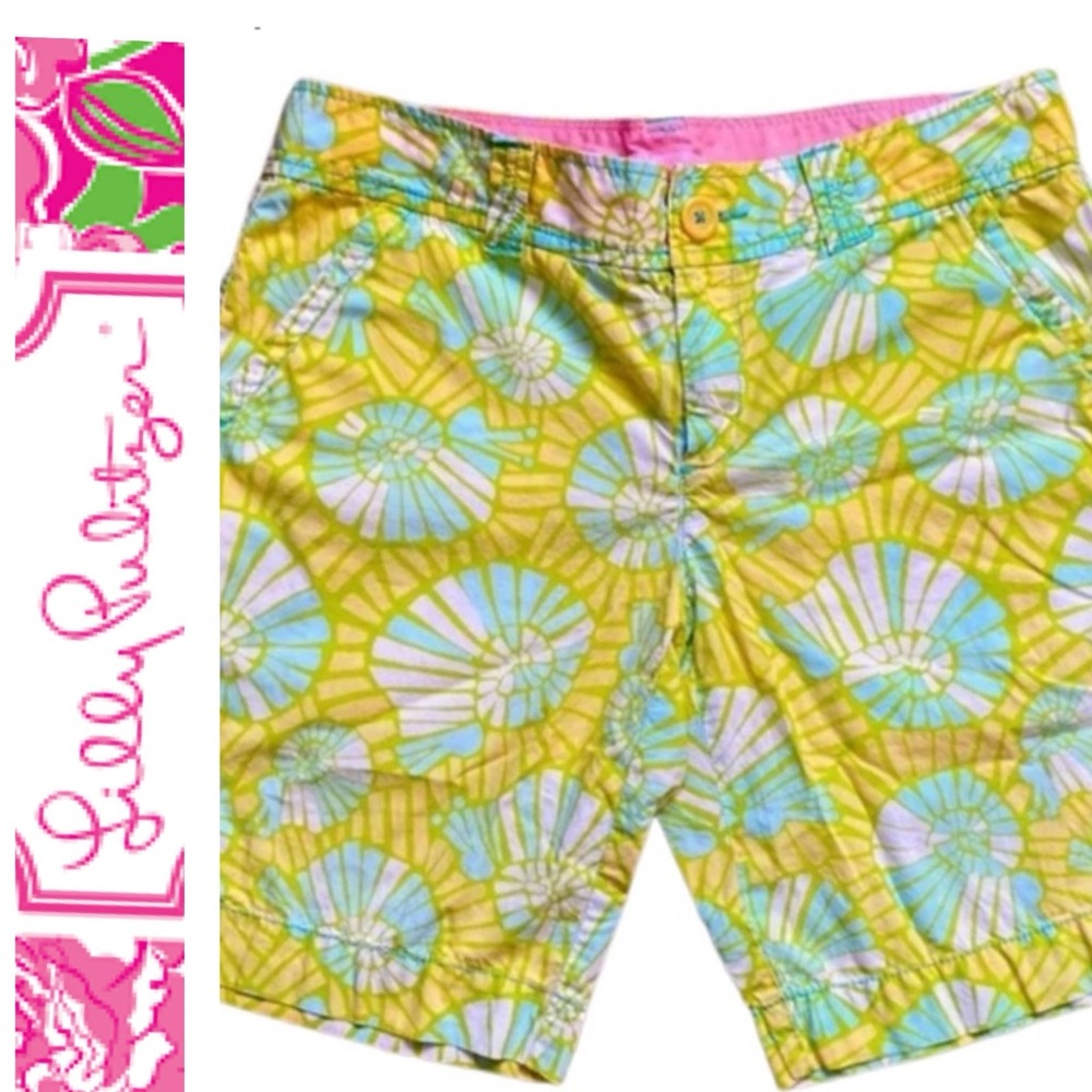 Lilly Pulitzer On The Half Shell Callahan Shorts Size 8